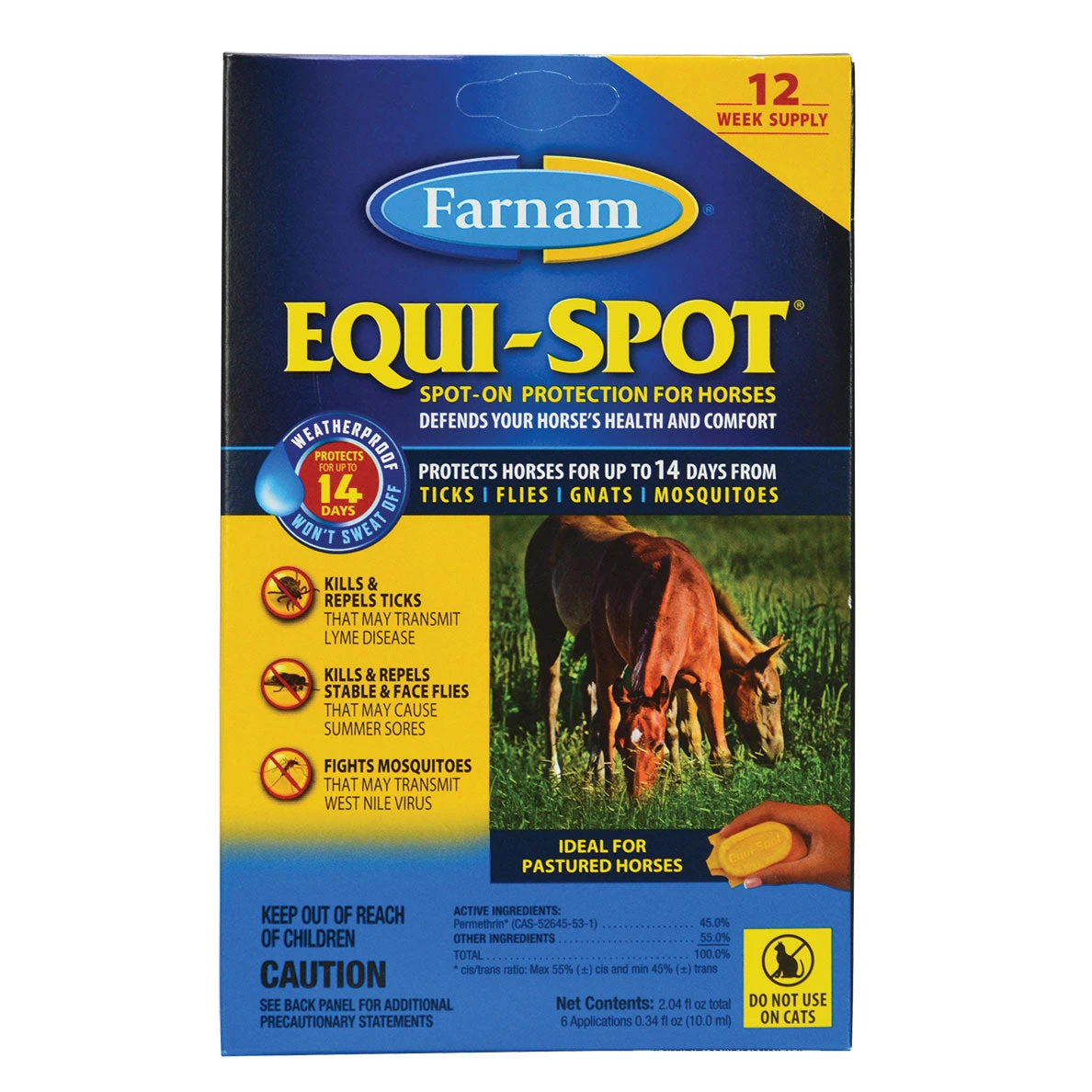 Farnam Equi-Spot Spot On Protection 12-Week Supply - 6 Applications 3 Farnam Equi-Spot Spot On Protection 12-Week Supply - 6 Applications