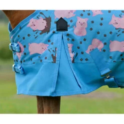 Saxon Pony Lightweight Turnout Blanket - Pig Print -Lemieux Shop 101622 c1137 alt2