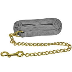 Jacks Lead Flat Nylon With 24 Inch Solid Brass Chain 16 Jacks Lead Flat Nylon With 24 Inch Solid Brass Chain -Lemieux Shop 1140 c1125