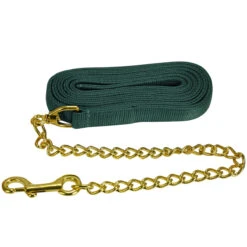 Jacks Lead Flat Nylon With 24 Inch Solid Brass Chain 19 Jacks Lead Flat Nylon With 24 Inch Solid Brass Chain -Lemieux Shop 1140 c1129
