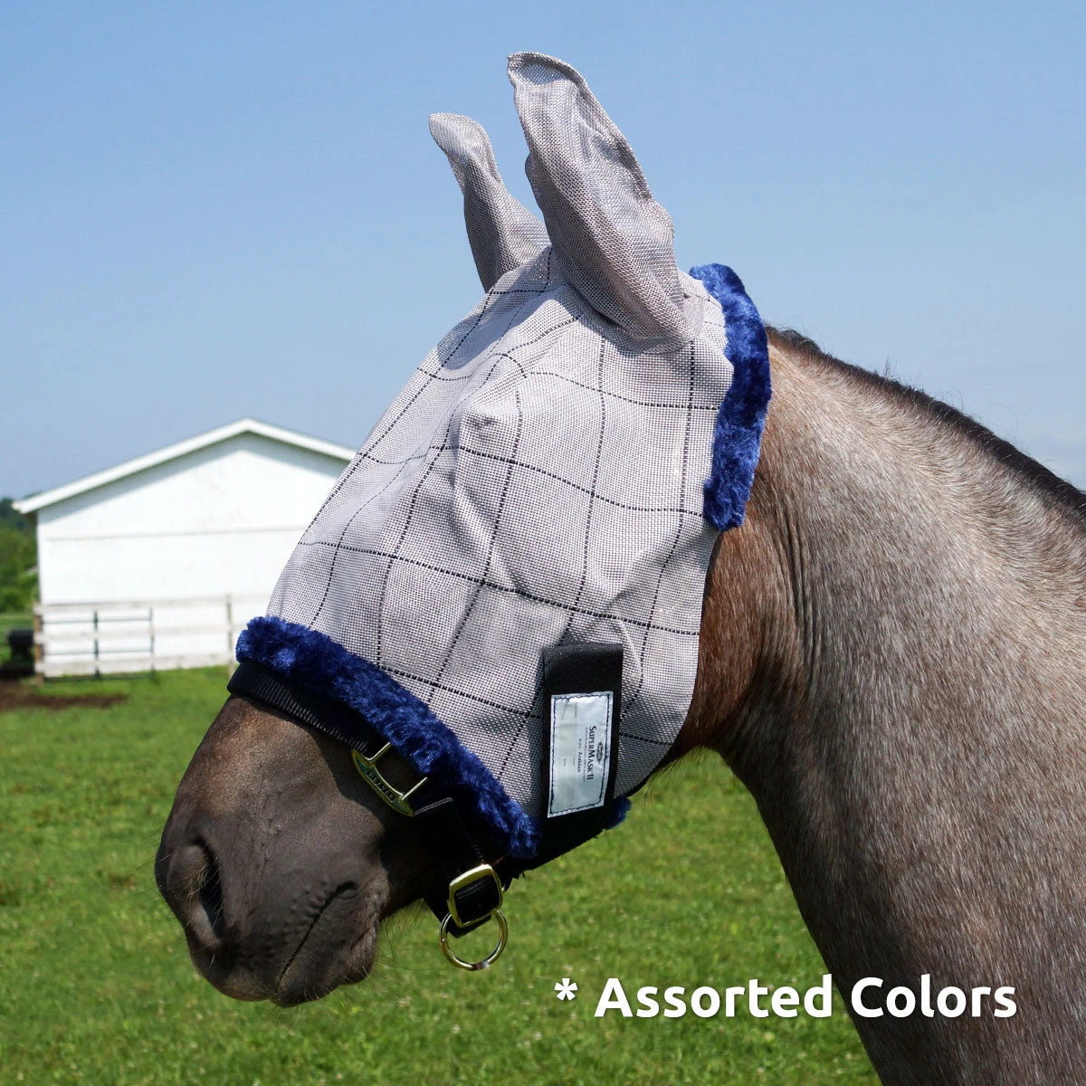 Farnam Supermask II Classic Fly Mask With Ears - Horse 3 Farnam Supermask II Classic Fly Mask With Ears - Horse