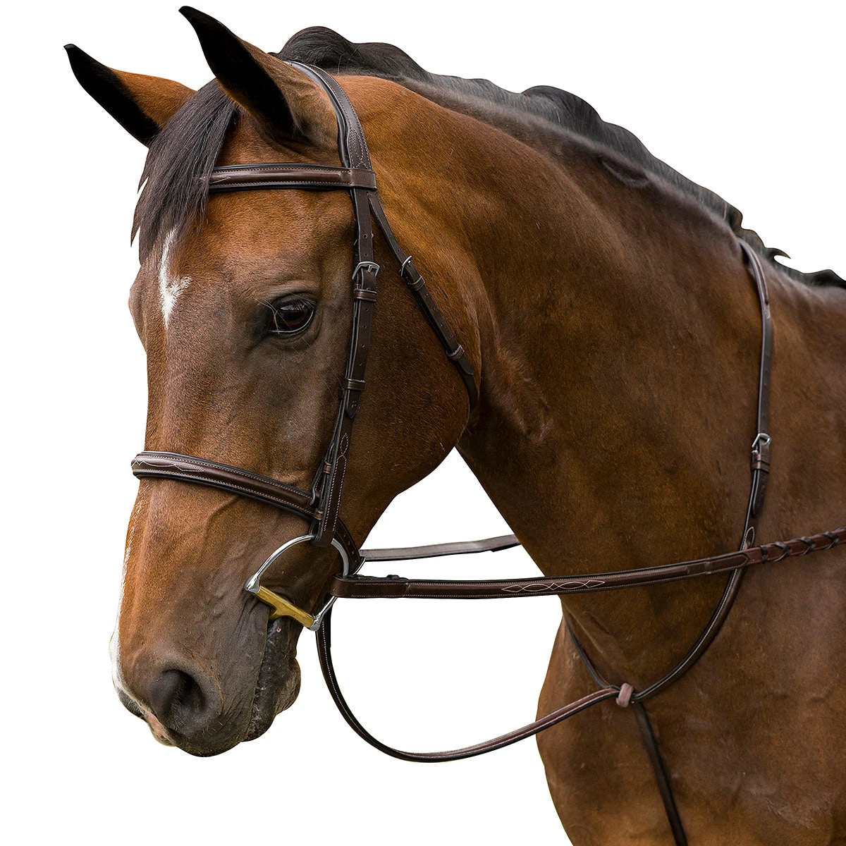 M Toulouse Novice Fancy Stitched Hunter Bridle 3 M Toulouse Novice Fancy Stitched Hunter Bridle