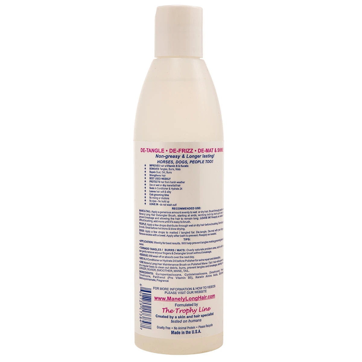 Mane-ly Long Hair Polisher Protector Detangler 8 Oz 4 Mane-ly Long Hair Polisher Protector Detangler 8 Oz - Image 2