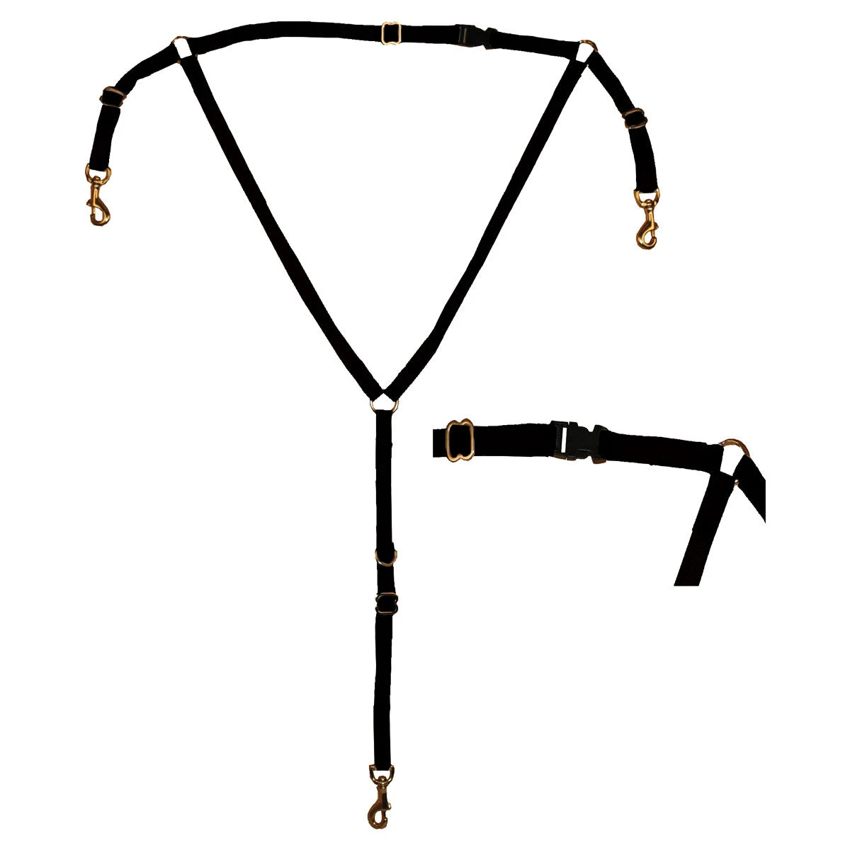 Nylon Buxton Breastcollar For Training Surcingles 3 Nylon Buxton Breastcollar For Training Surcingles