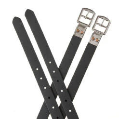 Wintec Slimline Stirrup Leathers Black 140 Cm -Lemieux Shop 900567 c1105