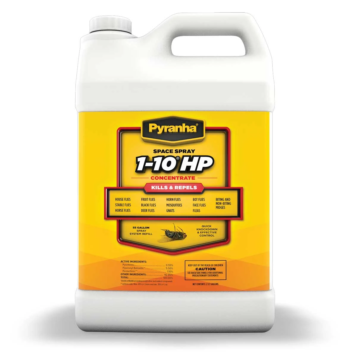 Pyranha Fly Space Spray 1-10 HP Concentrate For 55 Gallon Spray System 2.5 Gallon 3 Pyranha Fly Space Spray 1-10 HP Concentrate For 55 Gallon Spray System 2.5 Gallon