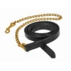Leather Lead With 30 Inch Brass Chain -Lemieux Shop 9611 c1105