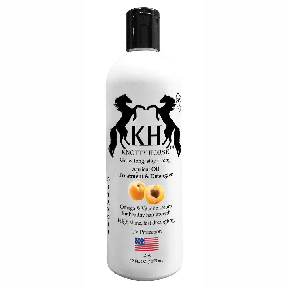 Knotty Horse Apricot Oil Treatment And Detangler 12 Oz 4 Knotty Horse Apricot Oil Treatment And Detangler 12 Oz - Image 2